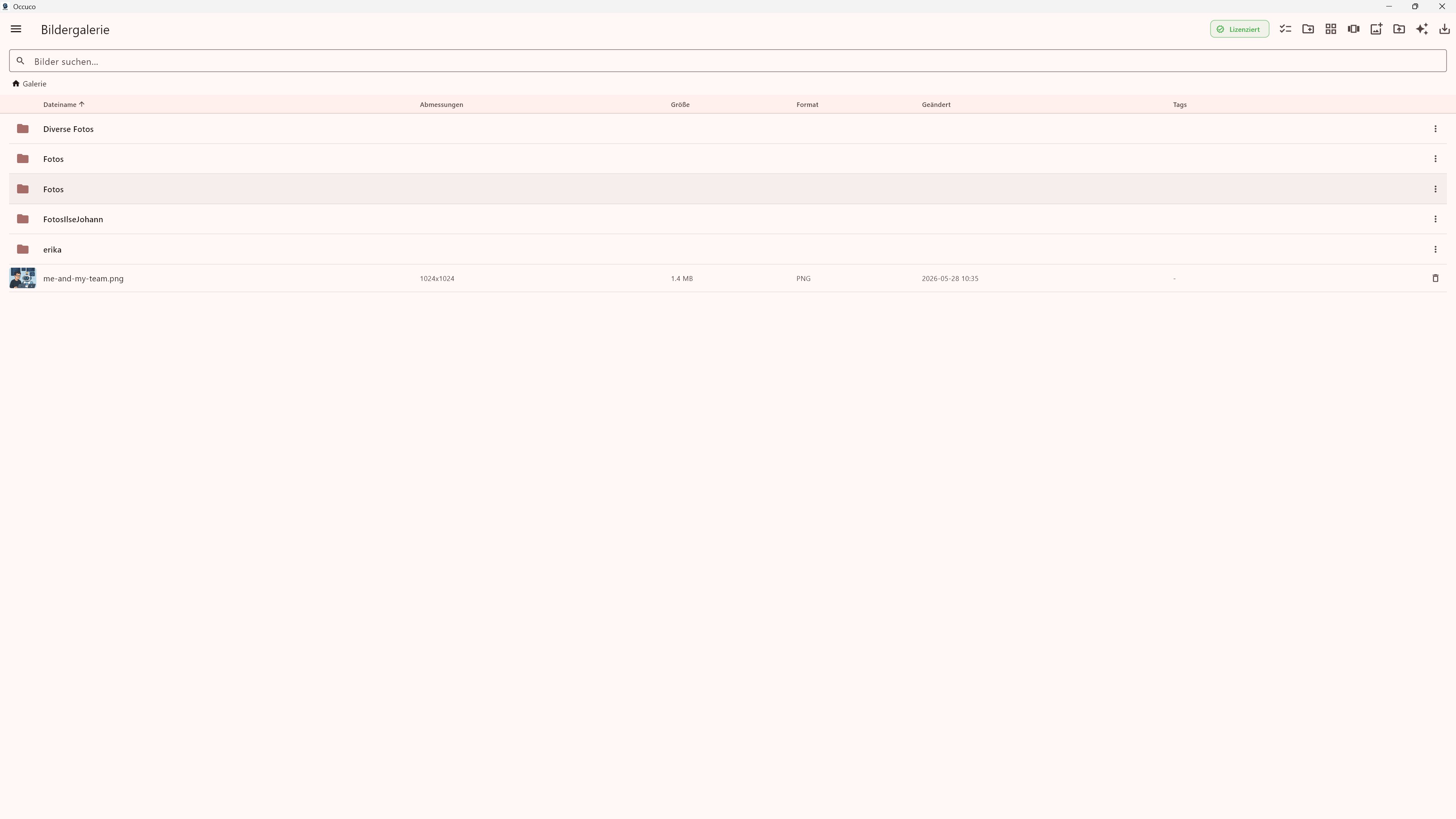 Gallery List View